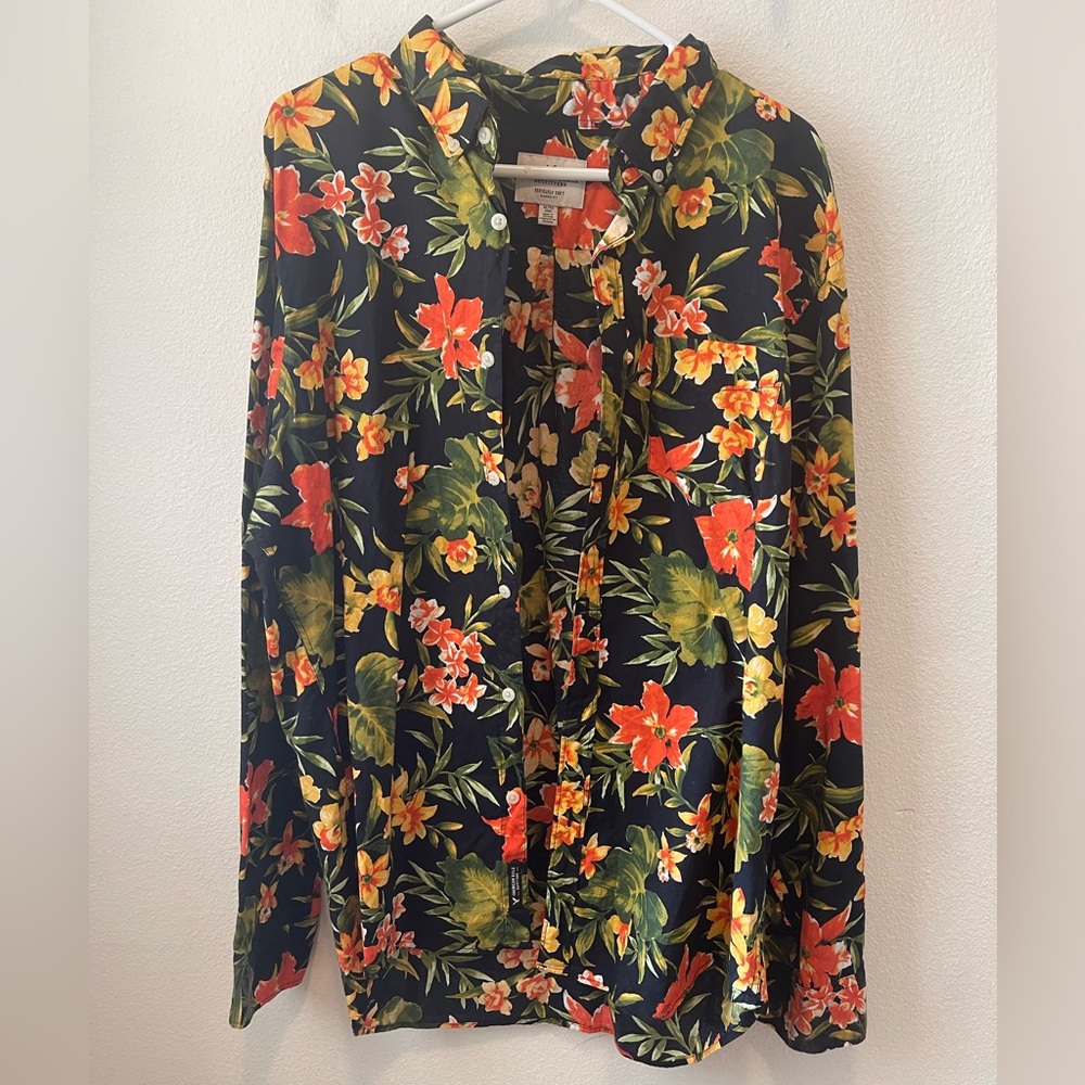 American Eagle Tropical Button Down - image 5